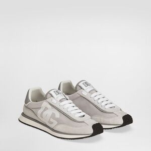 Dolce & Gabbana Men's DG Cushion Low-top Sneakers White Grey Size 10US 43 EU NIB